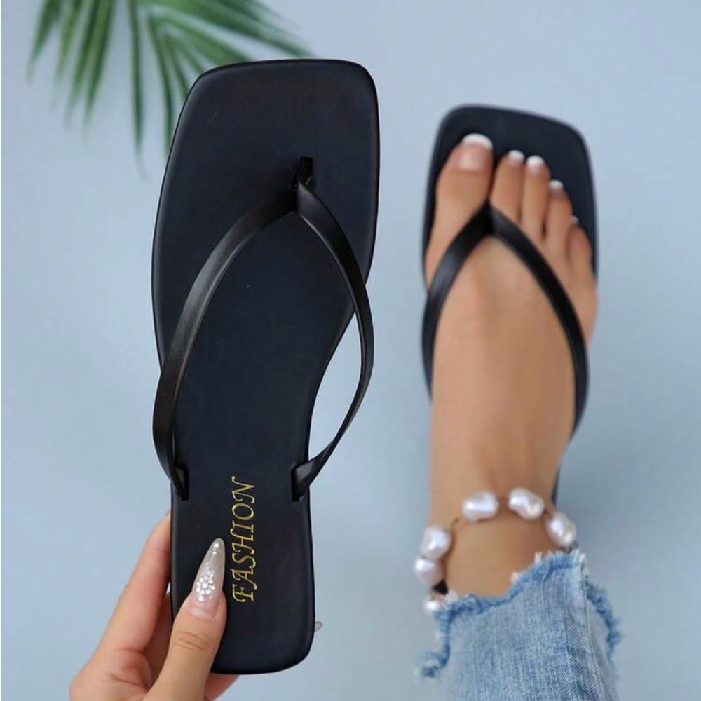 New Black Sandals